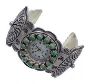 photo of a turquoise watch cuff